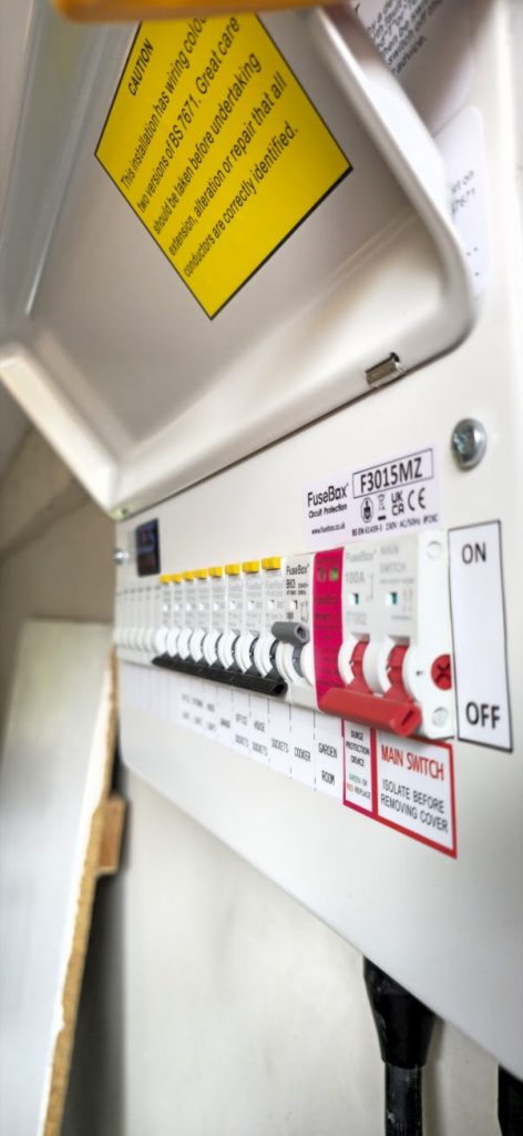 Consumer unit installation in Newport Pagnell