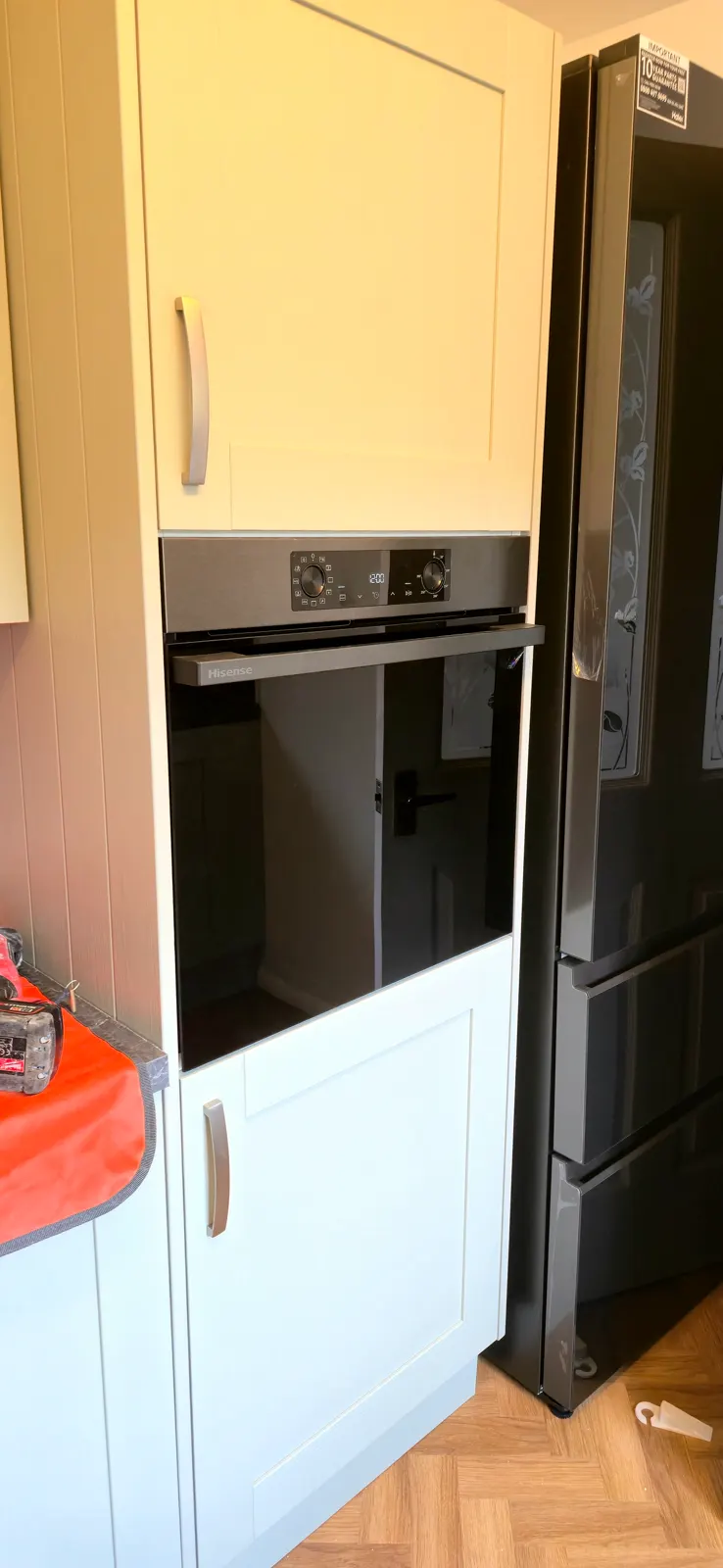 Built in electric oven installation by Chilvers Electrical