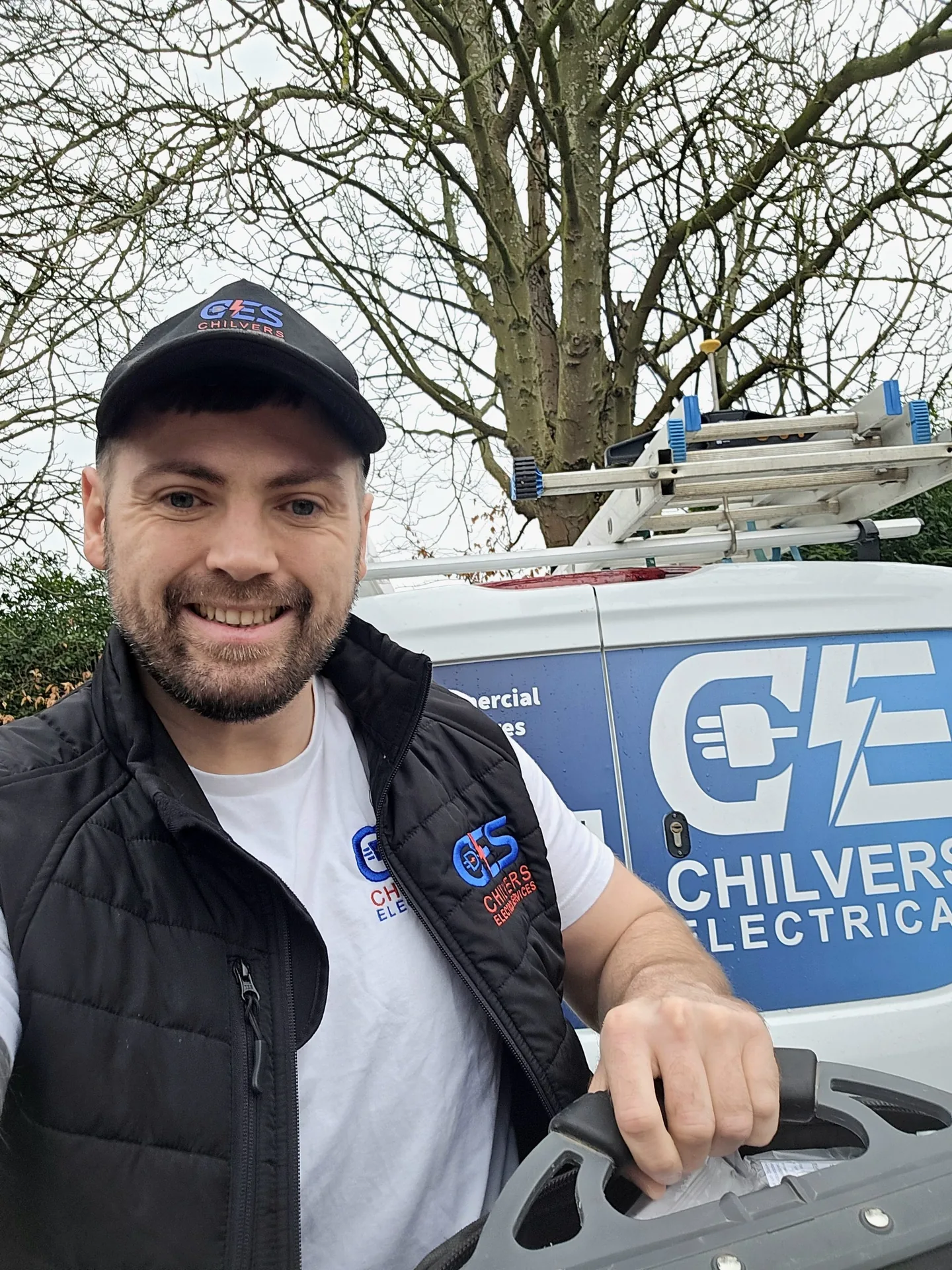 Chilvers Electrical service van for local electrical work in Milton Keynes