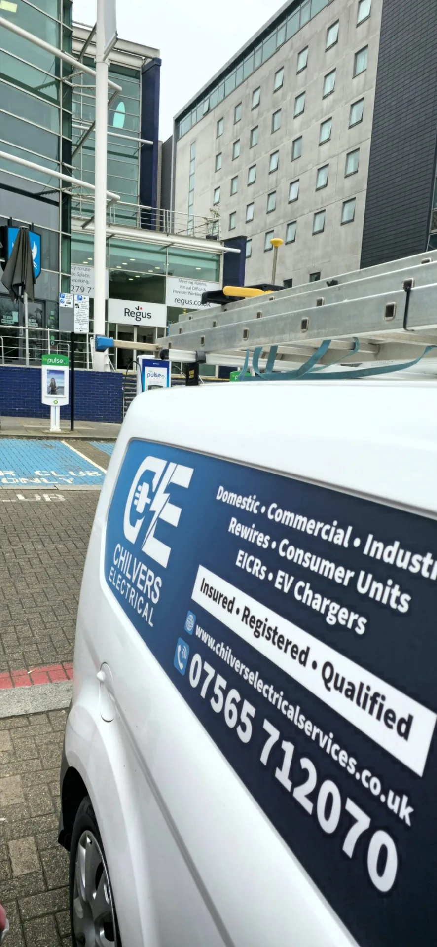 Chilvers Electrical commercial electrician van in Milton Keynes