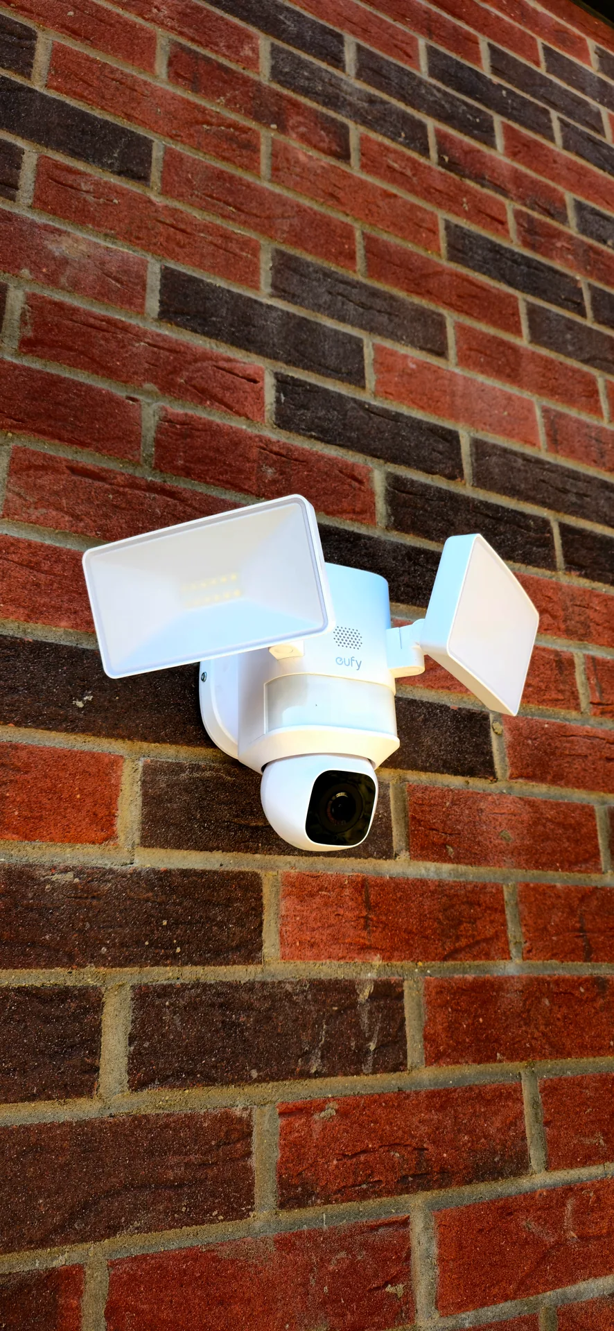 Eufy floodlight security camera installed externally by Chilvers Electrical