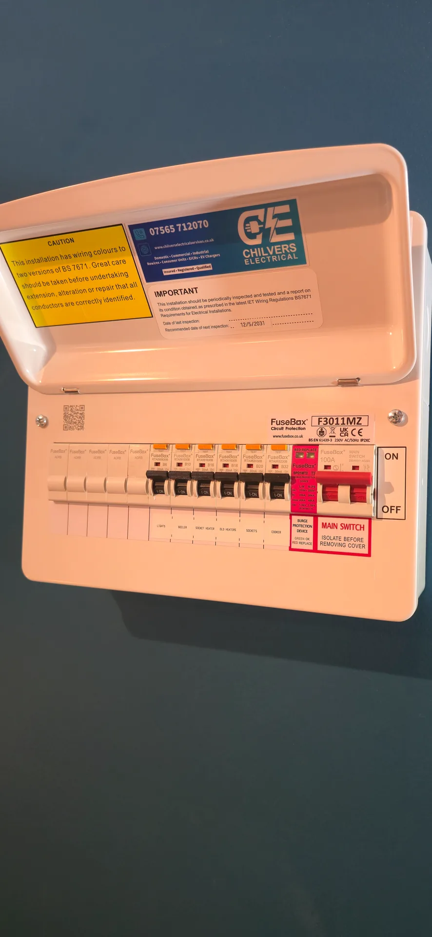 FuseBox RCBO and SPD consumer unit upgrade