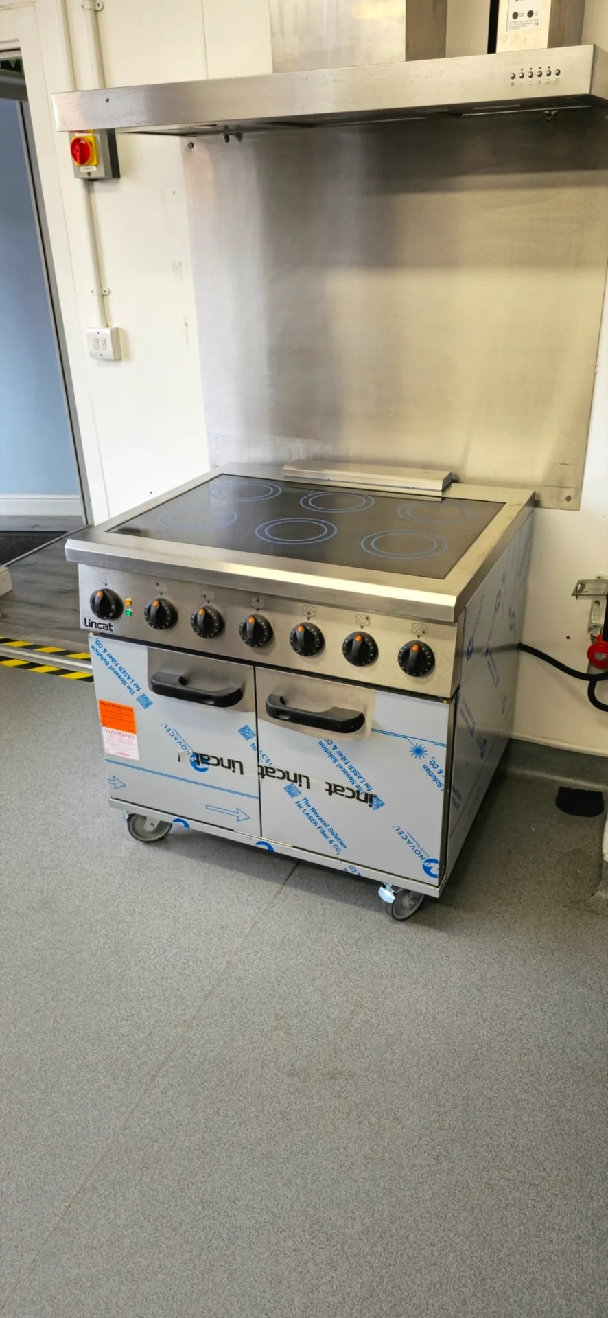 Lincat commercial electric cooker installation by Chilvers Electrical