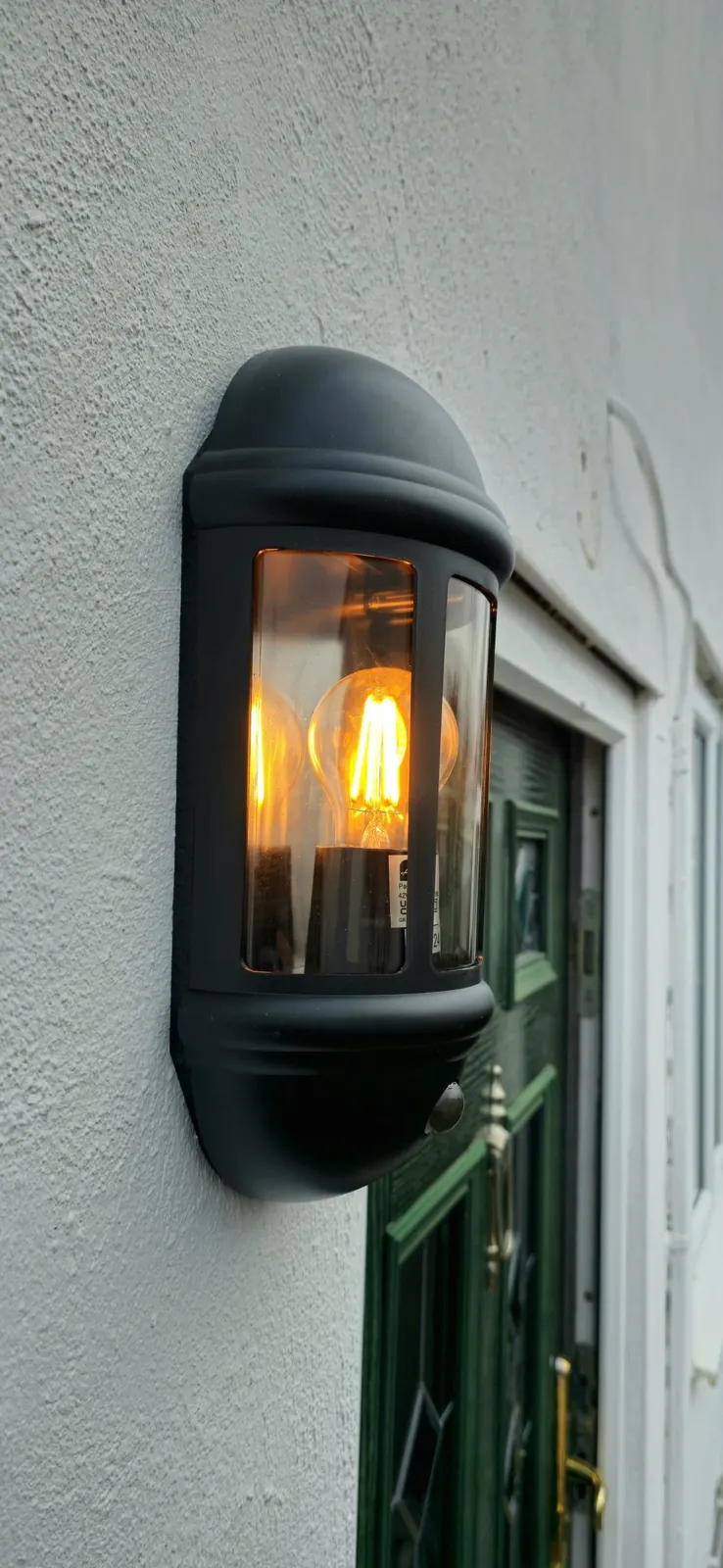 Outdoor wall light installation in Milton Keynes