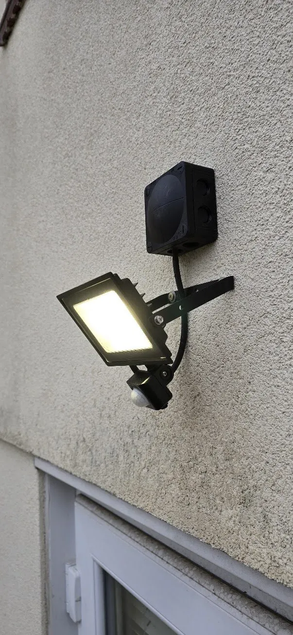 PIR security light installation in Milton Keynes
