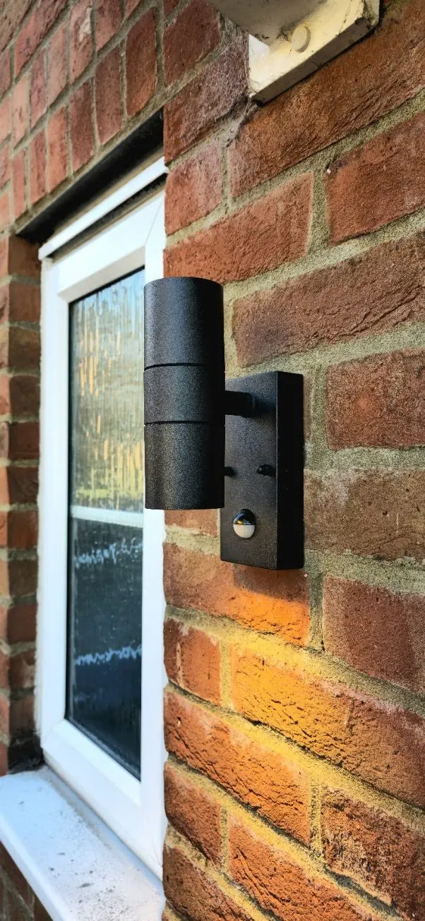PIR up and down wall light installation in Milton Keynes