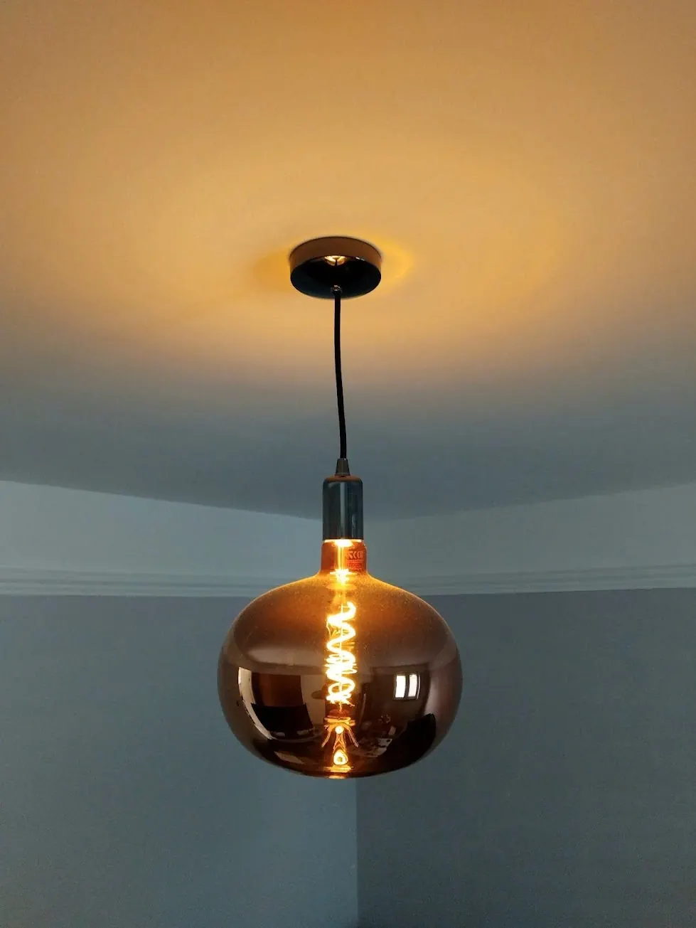 Single pendant light installation in Milton Keynes