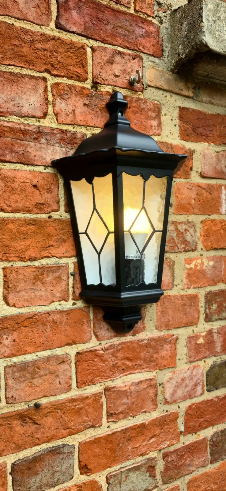 Traditional outdoor wall lantern installed by Chilvers Electrical